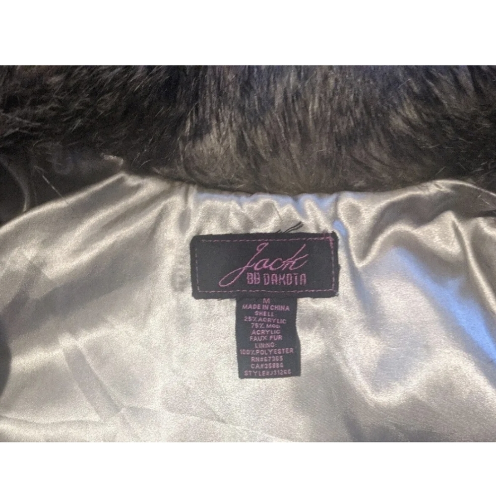 JACK by BB Dakota Brown Faux Fur Vest Women's Size Medium w/ Pockets & Lining. - Picture 4 of 12